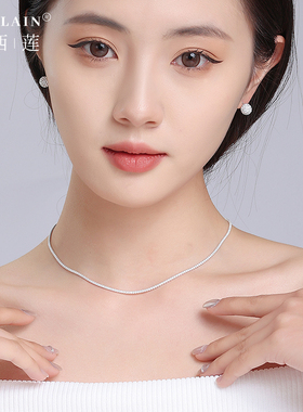 S925银锁骨链女简约项链礼物