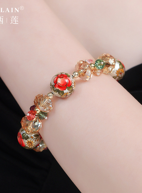 柏西莲女奥地利水晶日系风手链