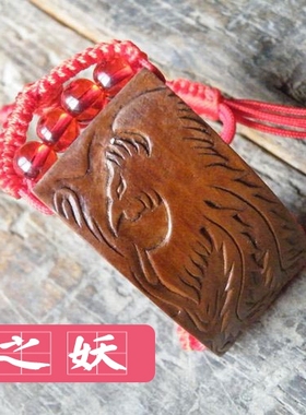 民族风复古桃木雕刻手串