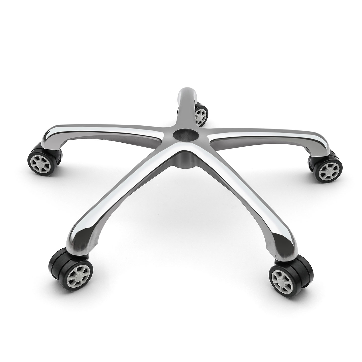 铝合金转椅子电脑椅脚办公椅网椅电竞椅五星脚架底盘底座支架配件 - 图1