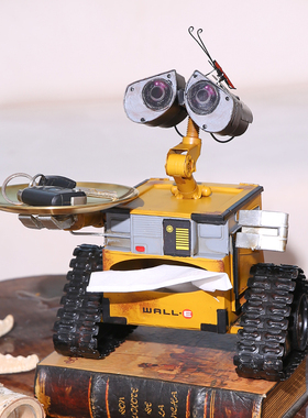 瓦力机器人收纳盘存钱罐摆件玄关