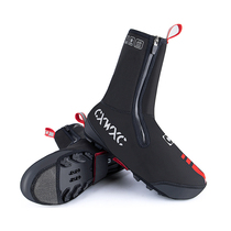 CXWXC winter road bike riding anti-cold shoe cover mountain bike lock shoes windproof and waterproof thickened thermal cover