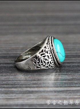 蒙古族戒指少数民族蒙古袍复古风