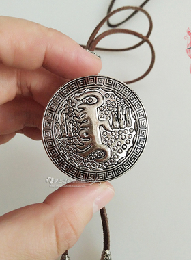 蒙古族项链佩饰蒙文通用元素复古