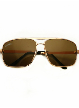 玻璃墨镜太阳镜男士金属架玻璃镜片镜骑车司机驾驶镜方框