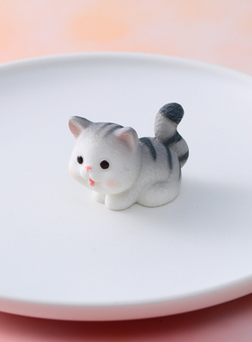 diy卡通小猫树脂奶油胶手机壳