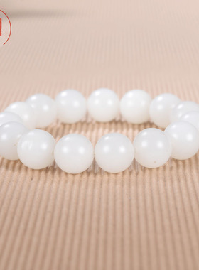 润芯玉天然玉石手串新羊脂白玉