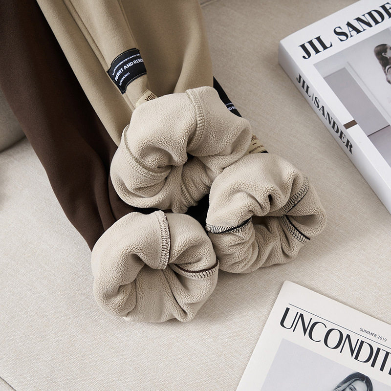 300特厚大码裤子女200斤胖mm冬季宽松防风显瘦加厚加绒束脚卫裤潮,淘宝优惠券,粉丝福利购,淘宝优惠卷