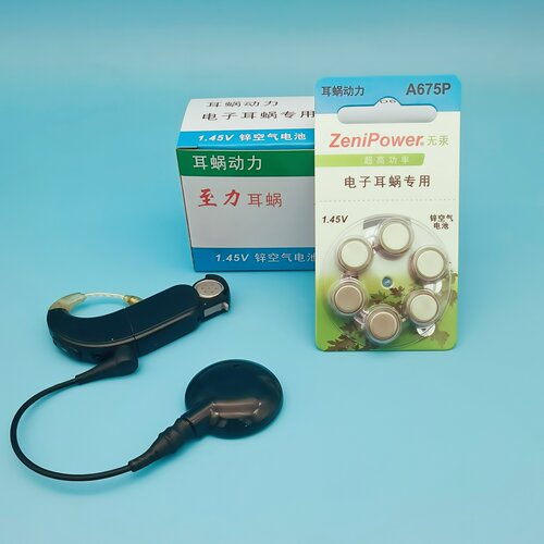 至力A675P人工耳蜗电池澳大利亚奥地利美国AB专用珠海ZeniPower - 图0