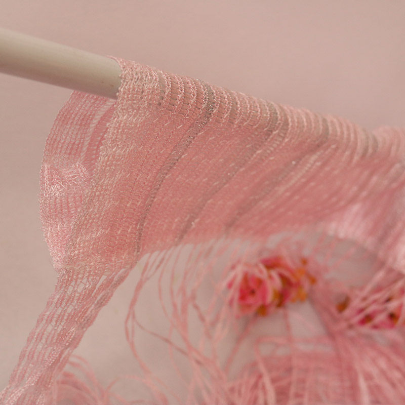 浪漫玫瑰花线帘美容院屏风隔断挂帘高档装饰卧室免打孔流苏门帘子,淘宝优惠券,粉丝福利购,淘宝优惠卷