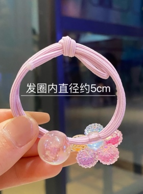 闪亮砂糖高弹力头绳胶圈女儿童