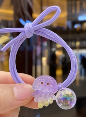 高弹力皮套多巴胺绑马尾发圈儿童
