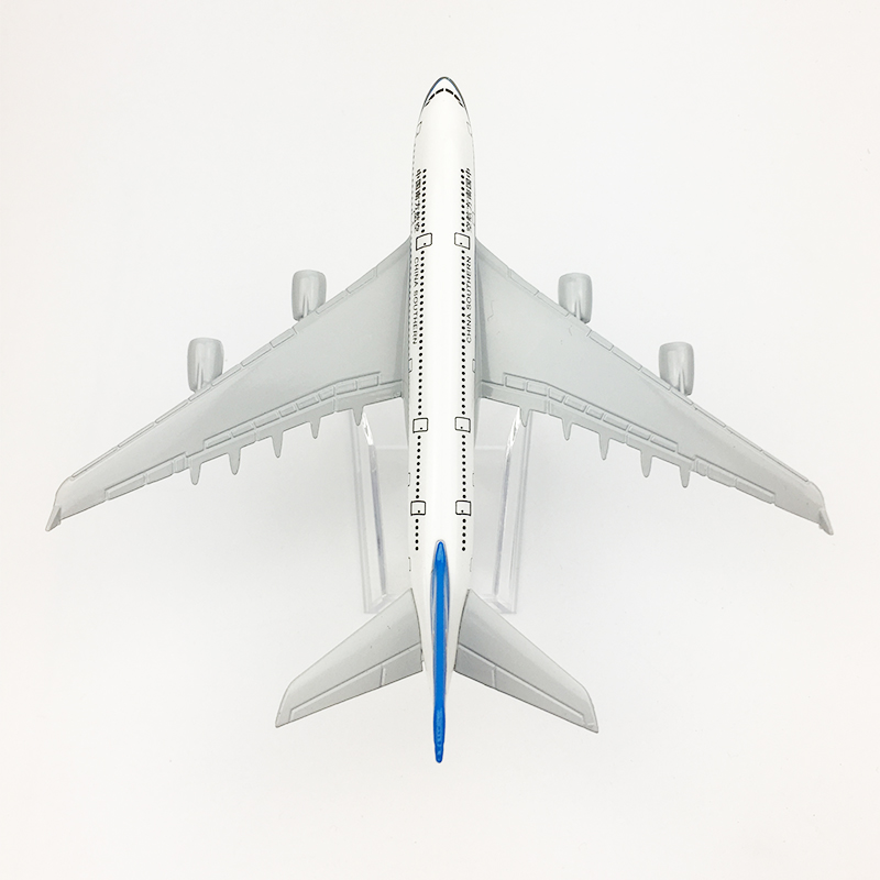 包邮飞机模型仿真客机合金静态摆件 16CM中国南方航空空客A380-图1