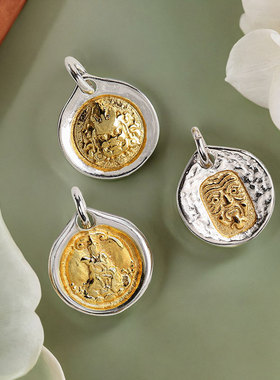 古法金银镀金转运文玩配饰