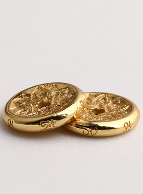 古法金925银镀金九宫八卦隔片