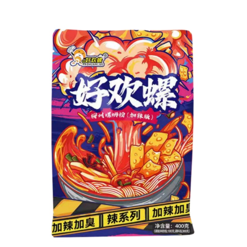 好欢螺加辣加臭螺蛳粉400g*5袋广西柳州特产原味牛骨螺丝粉腐竹粉 - 图3