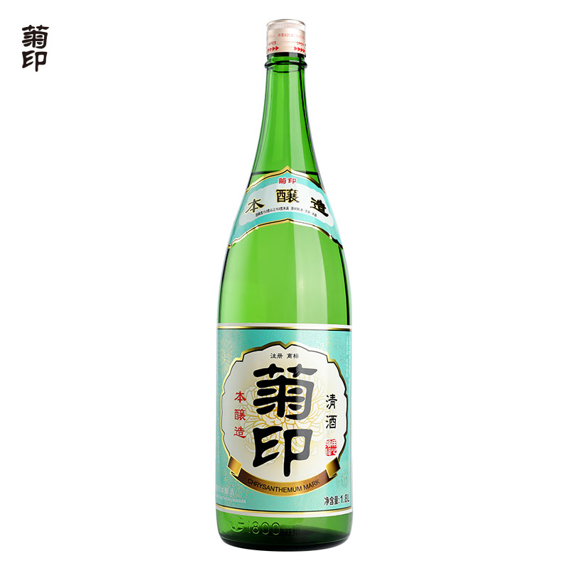 菊印清酒本酿造日本酒米酒洋酒清酒寿司料理店纯米酒1.8L包邮