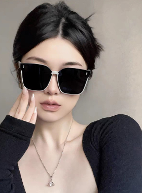 偏光太阳镜女方形大框墨镜