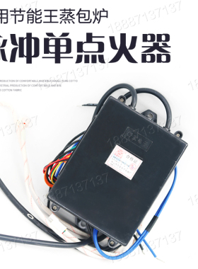 万友电子脉冲点火器通用蒸包炉汤桶点火脉冲器控制器加长线单点火