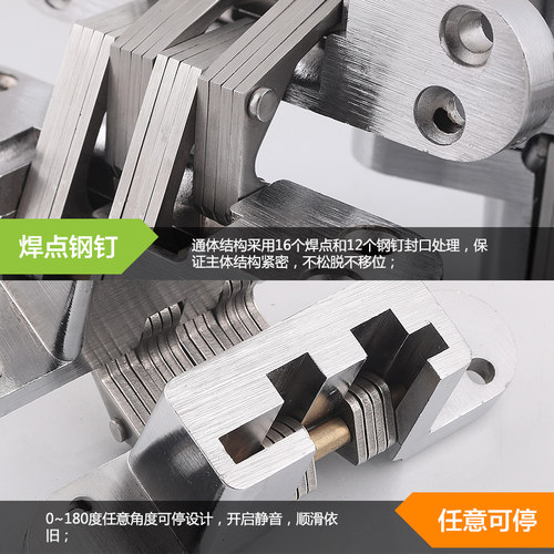 折叠门十字合页 十字铰链 隐形门铰链 隐藏铰链 暗藏合页 暗合页 - 图2