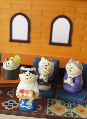 杂货美食不可辜负日式猫咪小摆件
