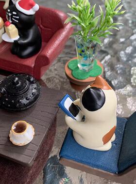 猫部杂货 猫咪的聚会日常可爱摆件好友相聚微场景公仔车载礼物