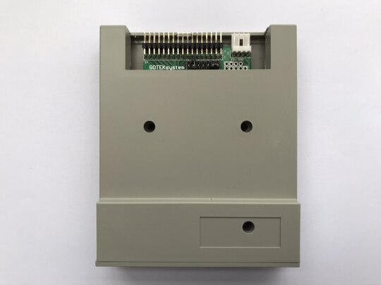 Enhanced version of electronic keyboard emulation supports partitioned floppy drive