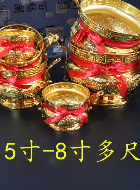 双耳香炉熏香金属金色