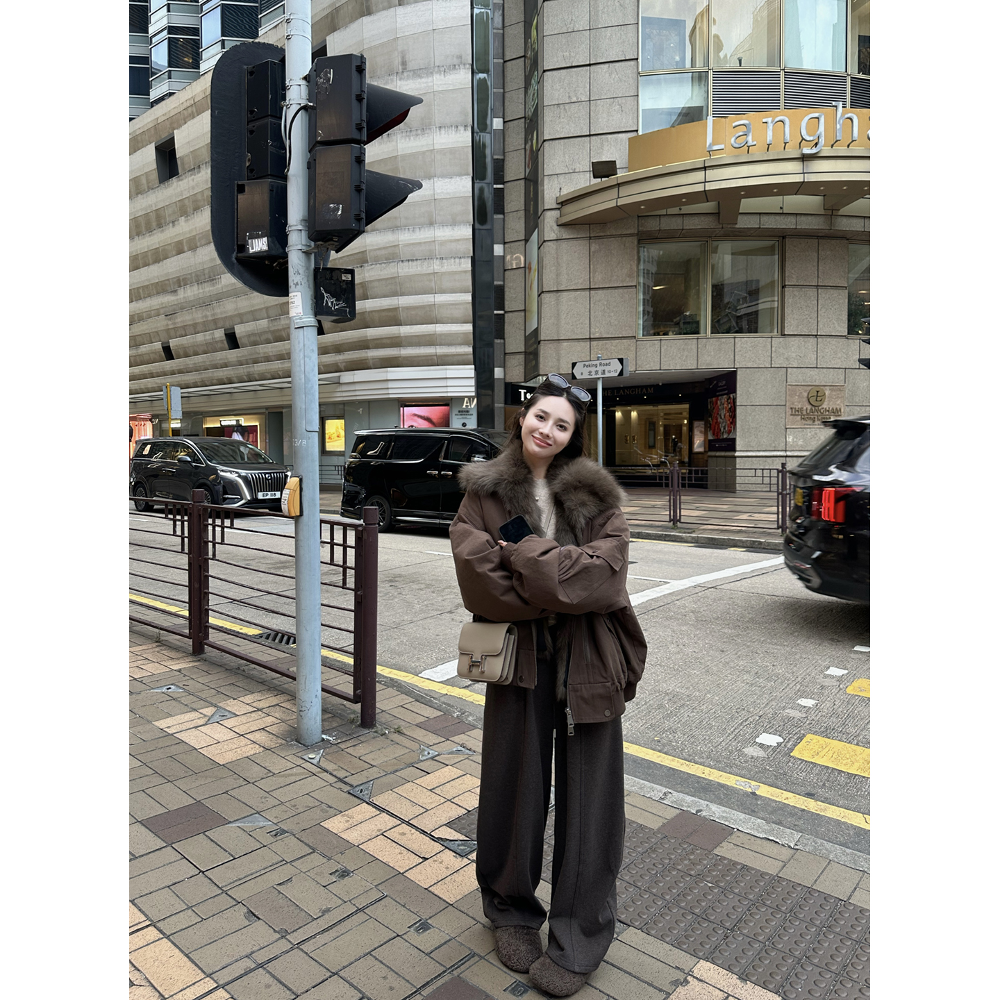 NanaByNana【北欧新宠】狐狸毛领鹅绒派克羽绒服内里兔毛皮草外套 - 图1