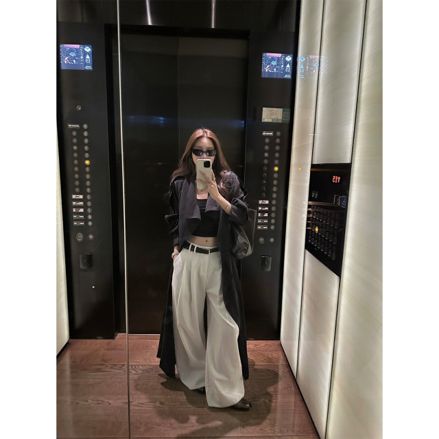 NanaByNana Madrid Holiday Old Money Relaxed Thin Sunscreen Windbreaker Women's Summer Long Silhouette Jacket