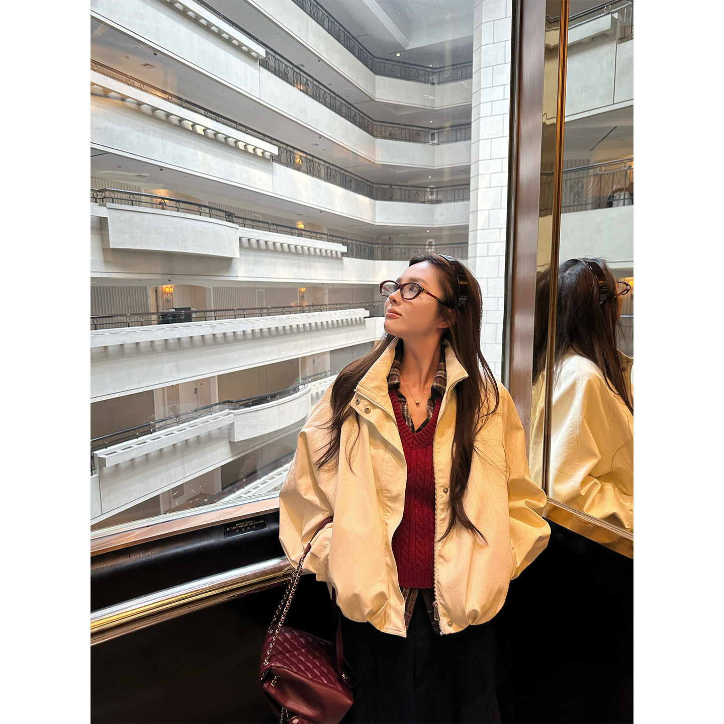 NanaByNana【米兰女郎】糯米白立领PU皮衣夹克女秋季蝙蝠袖外套,淘宝优惠券,粉丝福利购,淘宝优惠卷