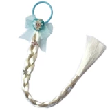 Парик для принцессы с косичкой, детская заколка для волос, аксессуар для волос