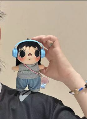 日本LEEQEJ卡通牛仔小玉可爱包包挂件毛绒公仔背包挂饰送闺蜜女友