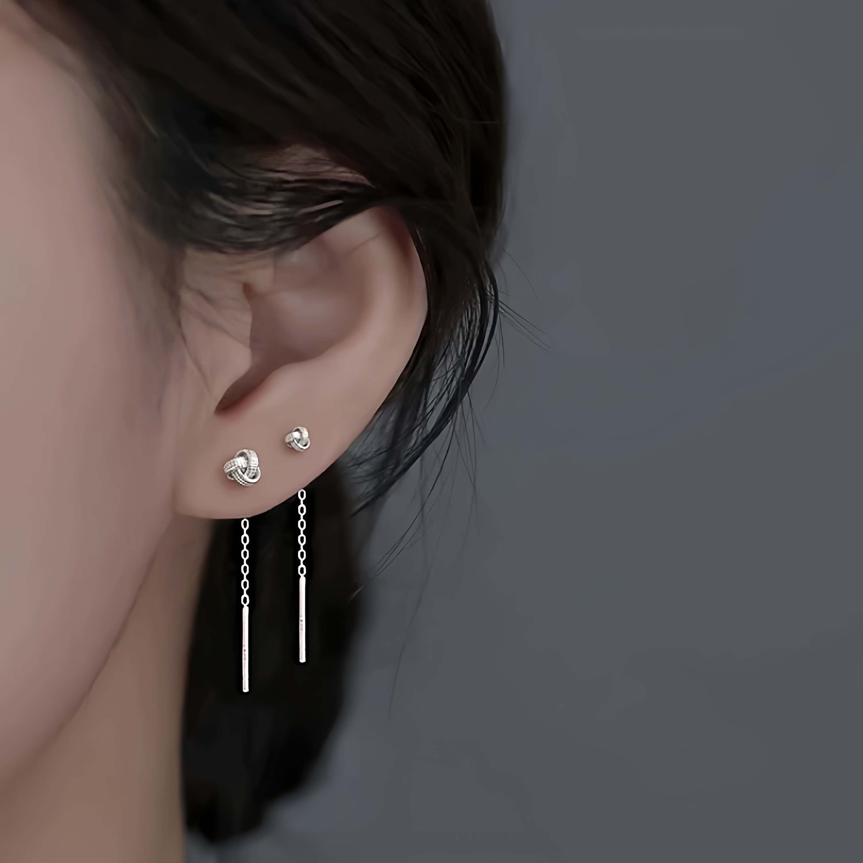 S999纯银如意结流苏耳线设计感轻奢新款复古风国风简约百搭女耳饰,淘宝优惠券,粉丝福利购,淘宝优惠卷