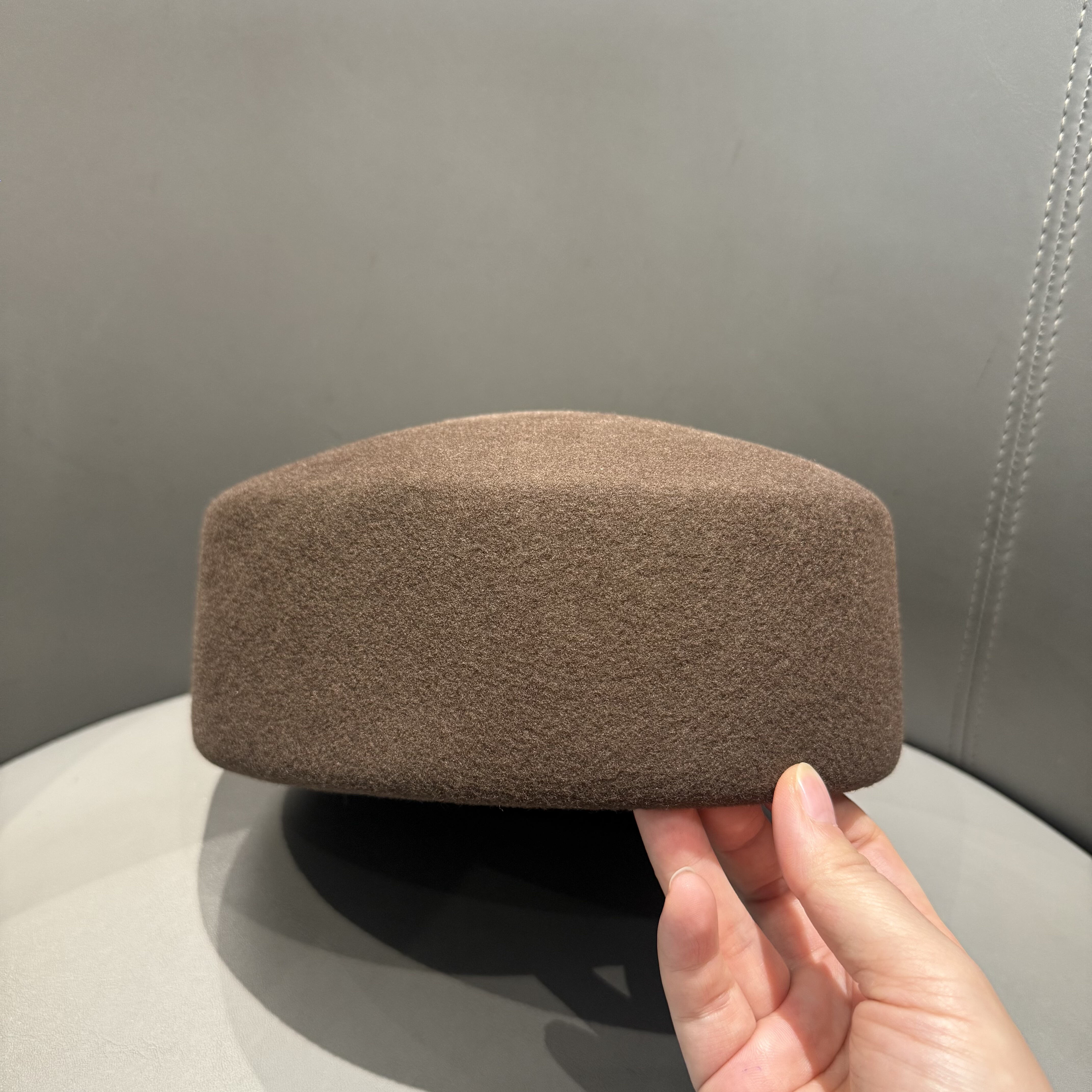 秋冬新款羊毛贝雷帽复古暗黑药盒帽欧美时尚高端法式毛毡小众盆帽,淘宝优惠券,粉丝福利购,淘宝优惠卷