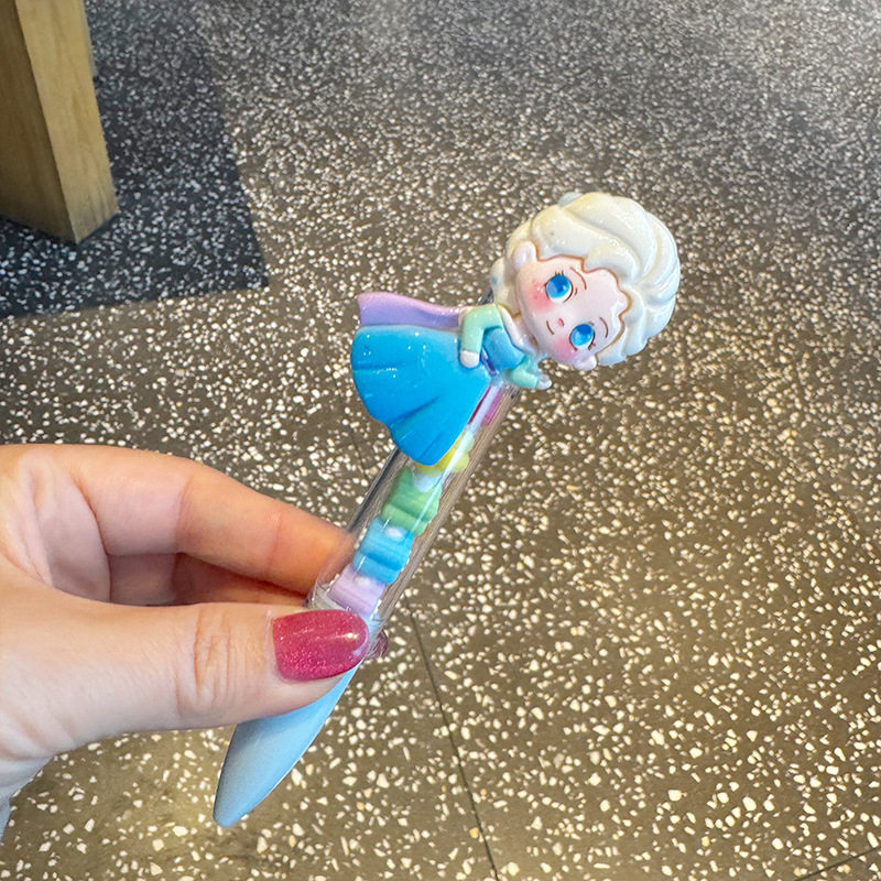 New Internet Celebrity Cute and Fun Princess Moe Pieces Chuanchuanle Blue Ballpoint Pen Cute Student Pen Gift