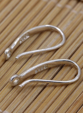 diy耳勾防过敏手工银饰品