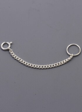 925银链条手工diy宽2.5mm侧身链