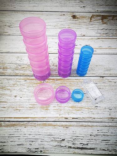 便携一周7格迷你密封可拆分格小药盒 蛋白粉圆瓶子 保健品收纳盒 - 图0