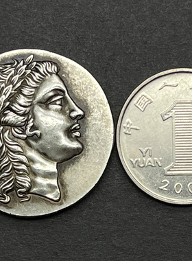 阿波罗古币狮子座硬币吊坠古希腊