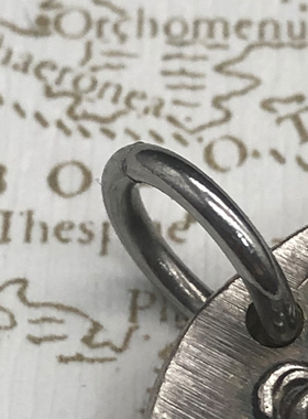 硬币打孔币加挂环配坠龙骨链绳子