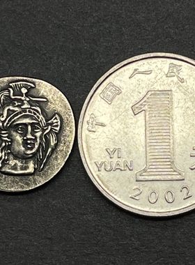 智慧女神雅典娜硬币项链古币吊坠