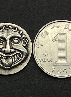 吊坠美杜莎古币吊坠致命诱惑希腊