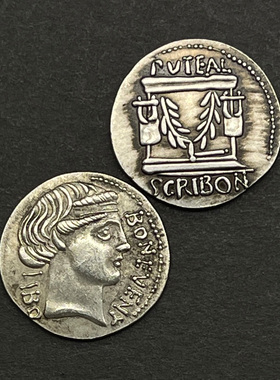 古罗马幸运女神银币硬币古币吊坠