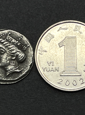 古希腊命运女神堤喀古币硬币项链