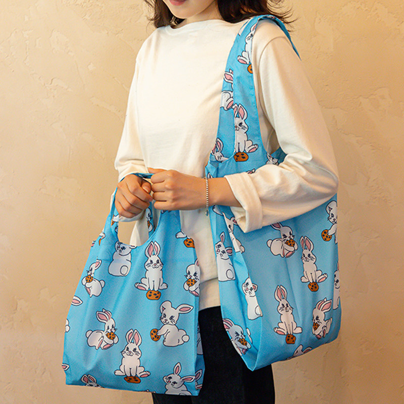 韩国dailylike防水手提单肩包ins可折叠大容量收纳包环保袋购物袋,淘宝优惠券,粉丝福利购,淘宝优惠卷