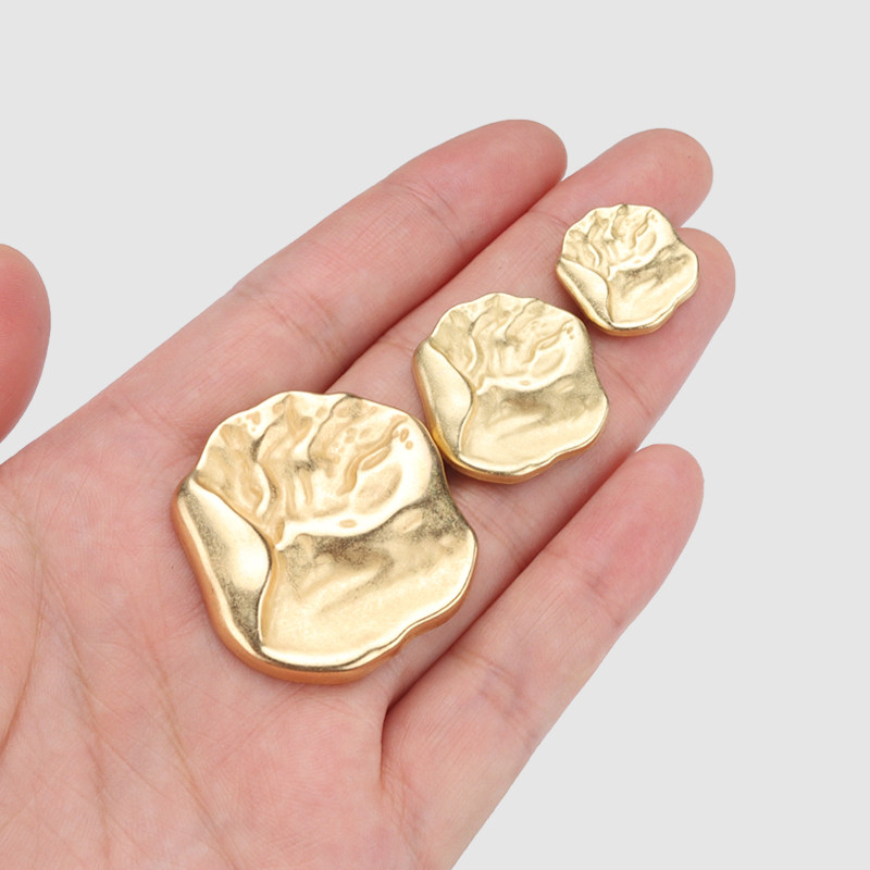 PINGGUOWU 金色枫叶欧标环保金属纽扣时尚钮扣女装上衣衣服扣子,淘宝优惠券,粉丝福利购,淘宝优惠卷