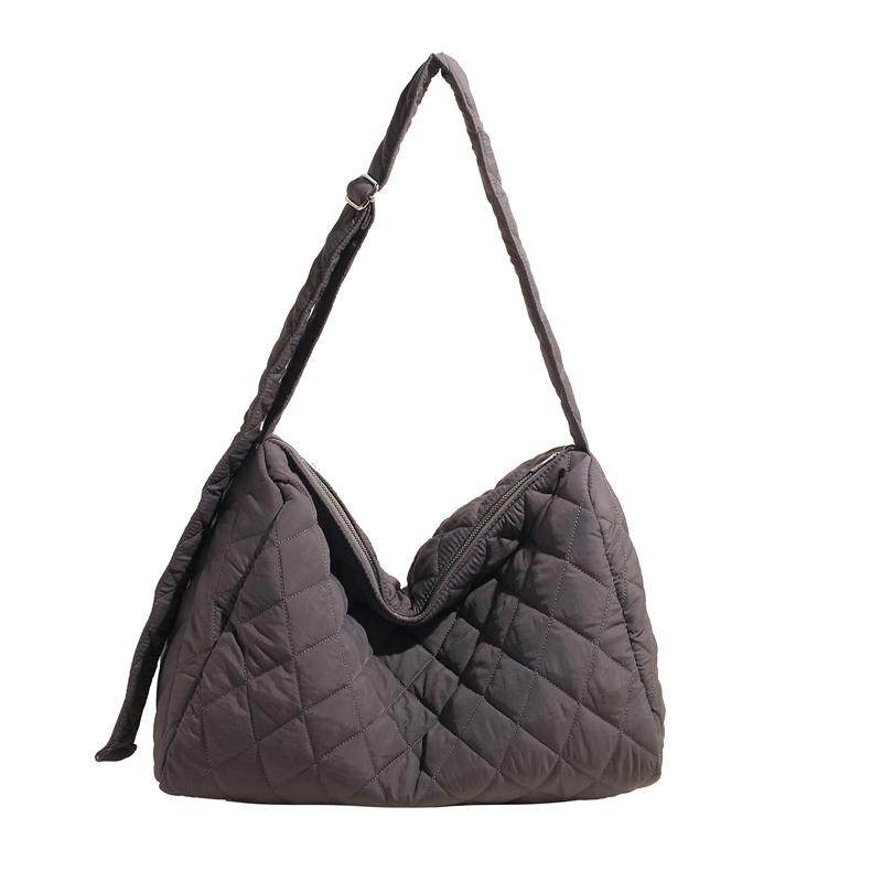 帆布包包女大容量2024新款秋冬休闲百搭单肩斜挎包上课通勤托特包,淘宝优惠券,粉丝福利购,淘宝优惠卷