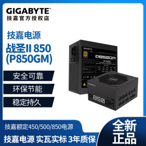 技嘉额定P450W/550W/650W/850W台式电脑主机静音ATX机箱电源