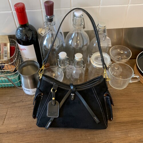 复古小众手提机车包包女2025秋冬季新款潮流单肩腋下包百搭斜挎包 - 图0